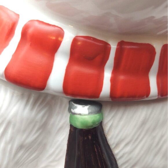 Coca-Cola Always Cool Polar Bear Cookie Jar 1994 Ceramic Coke Christmas Winter - Picture 10 of 11